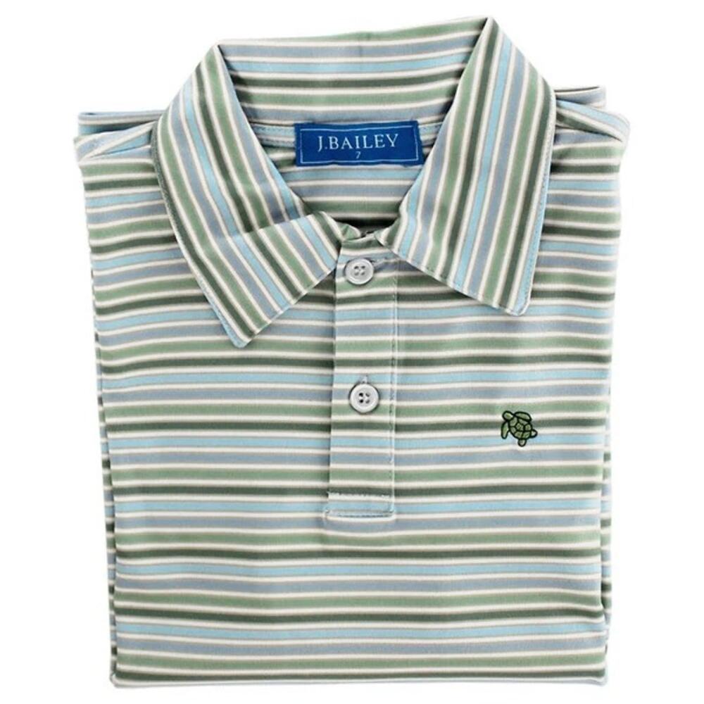 J. Bailey‎ - Harry Long Sleeve Performance Polo - Pine NWT size 10